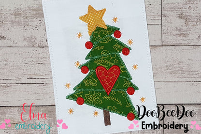 Christmas Tree - Raggy Applique