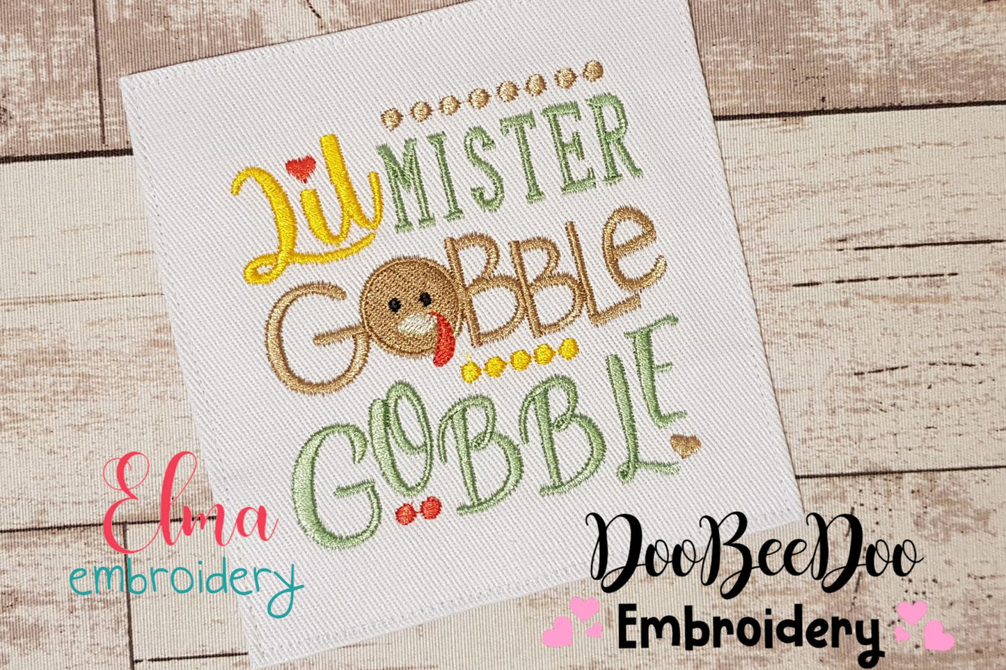Lil Mister Gobble Gobble - Applique
