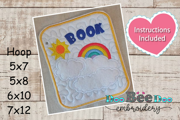 Sensory Game Book Cover - ITH Project - Machine Embroidery Design