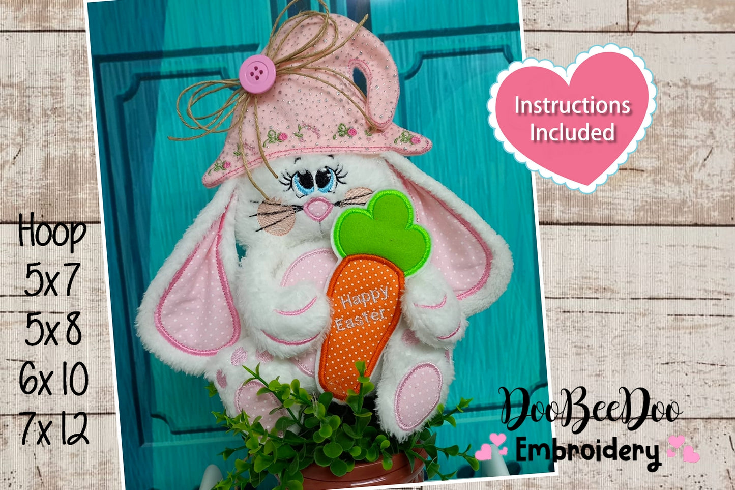 Bunny With Stuffing - ITH Project - Machine Embroidery Design