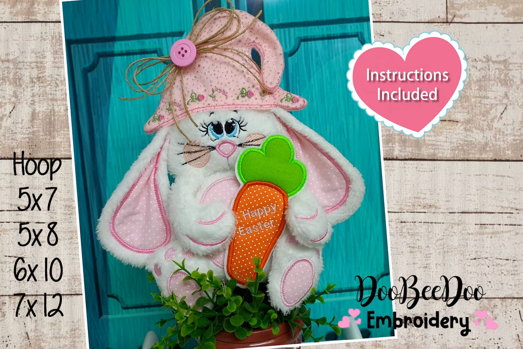 Bunny With Stuffing - ITH Project - Machine Embroidery Design