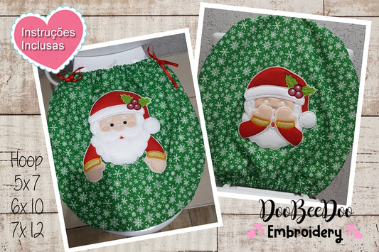 Santa Claus Toilet Case - ITH Project - Machine Embroidery Design