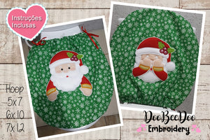 Santa Claus Toilet Case - ITH Project - Machine Embroidery Design