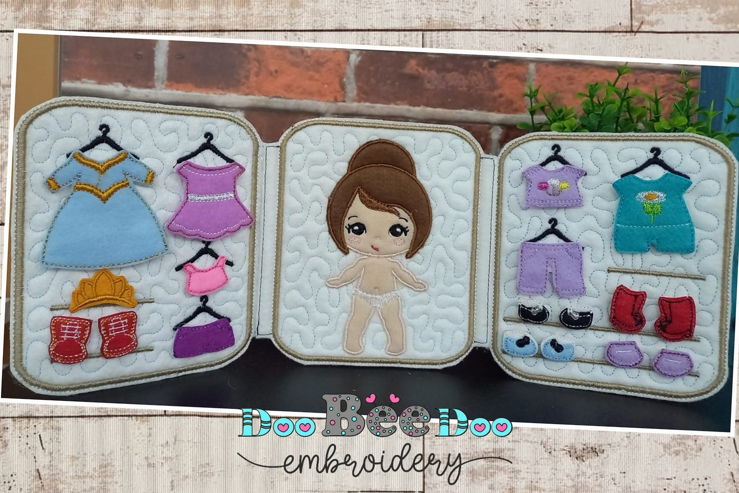 Wardrobe Girl Sensory Games - ITH Project - Machine Embroidery Design