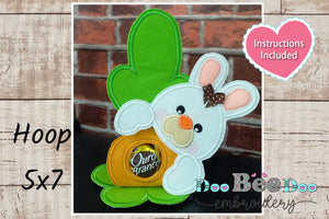 Easter Bunny Candy Holder - ITH Project - Machine Embroidery Design