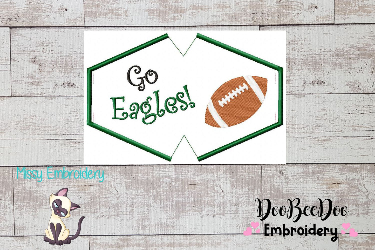 Go Eagles! Face Mask - ITH Project - Machine Embroidery Design