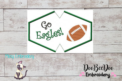 Go Eagles! Face Mask - ITH Project - Machine Embroidery Design