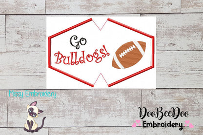 Go Bulldogs! Face Mask - ITH Project - Machine Embroidery Design