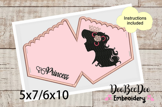 Little Princess Face Mask - ITH Project - Machine Embroidery Design