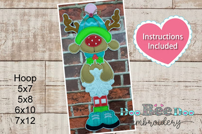 Santa Claus and Christmas Reindeer Set - ITH Project - Machine Embroidery Design