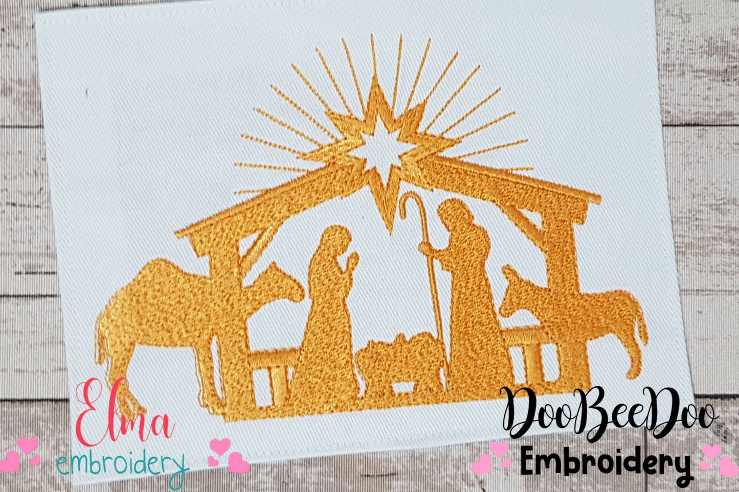 Nativity - Fill Stitch - Machine Embroidery Design