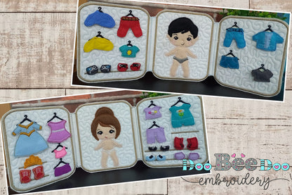 Wardrobe Boy and Girl  Sensory Games - ITH Project - Machine Embroidery Design