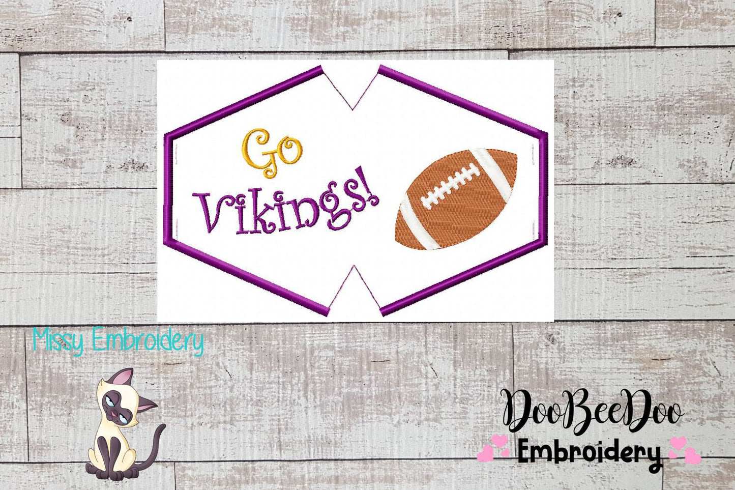 Go Vikings! Face Mask - ITH Project - Machine Embroidery Design