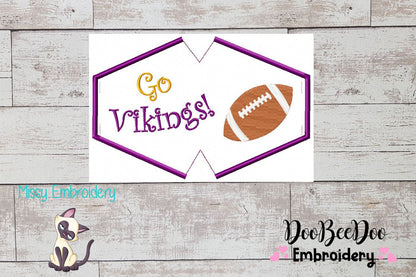 Go Vikings! Face Mask - ITH Project - Machine Embroidery Design