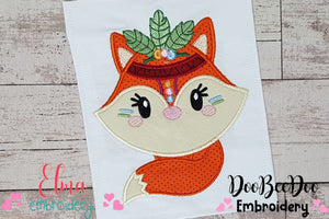 Boho Fox - Applique Embroidery