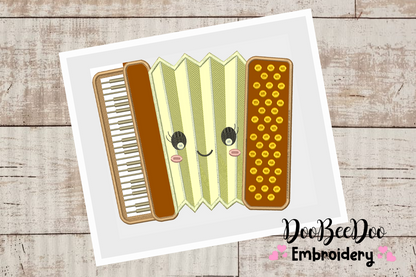 Oktoberfest - Accordion  - Germany  -  Applique  - 7 sizes -  Machine Embroidery Design