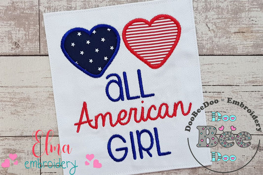 All American Girl 4th of July - Applique