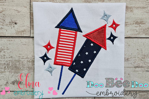 4th of July Firecrackers - Applique