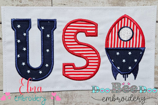 USA Rocket - Applique