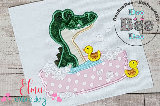 Aligator Bath - Applique