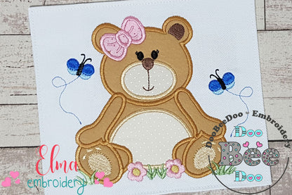 Teddy Bear Girl - Applique
