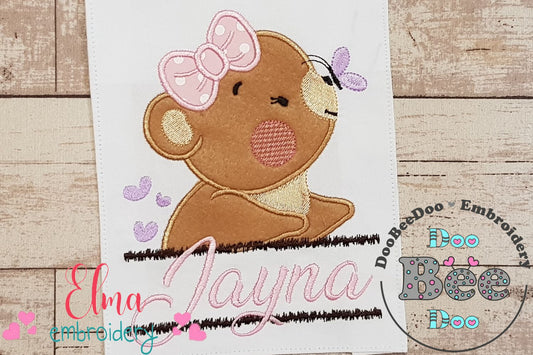 Split Bear Girl - Aplique