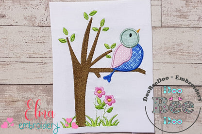 Bird on the Tree - Applique