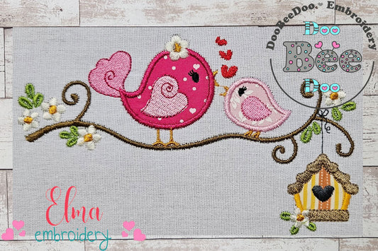 Birds on the Branch - Applique Embroidery