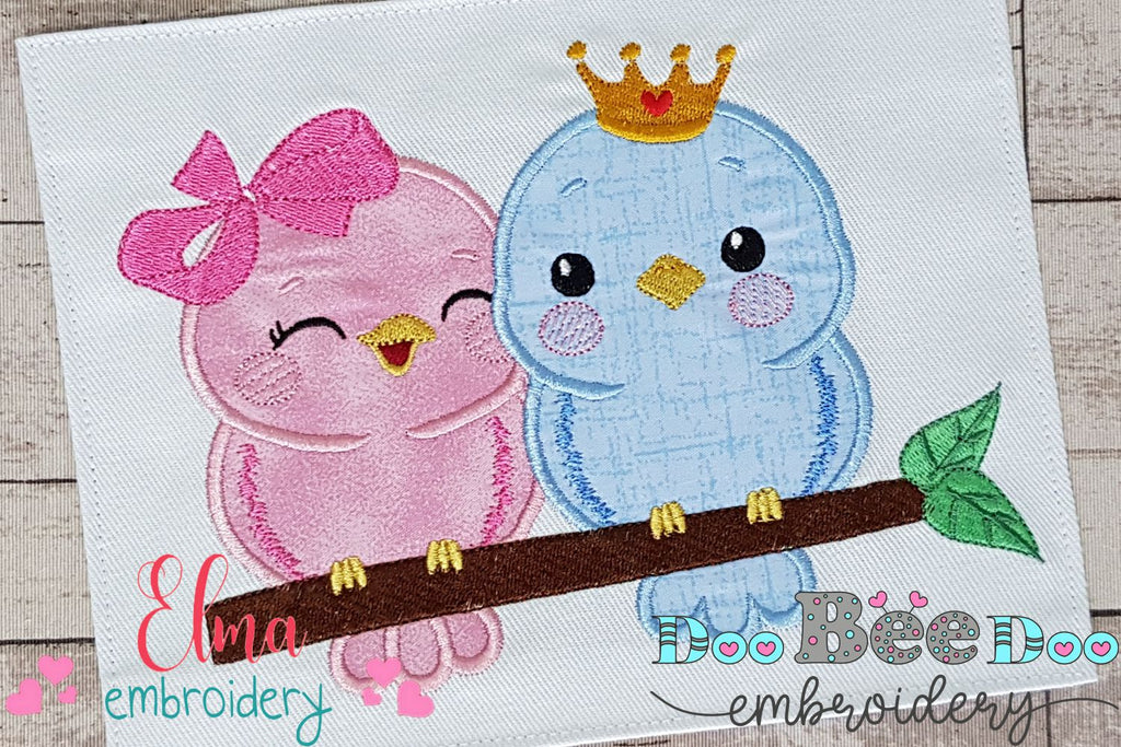 Love Birds - Applique Embroidery