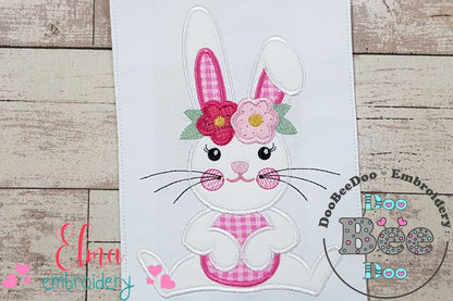 Bunny Girl - Applique - Machine Embroidery Design