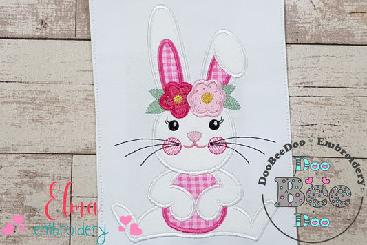 Bunny Girl - Applique - Machine Embroidery Design