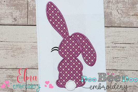 Easter Bunny Silhouette - Applique