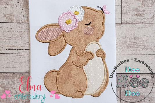 Bunny Girl and Butterfly - Applique