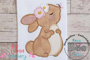 Bunny Girl and Butterfly - Applique