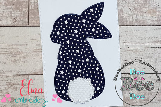 Easter Bunny Silhouette - Applique