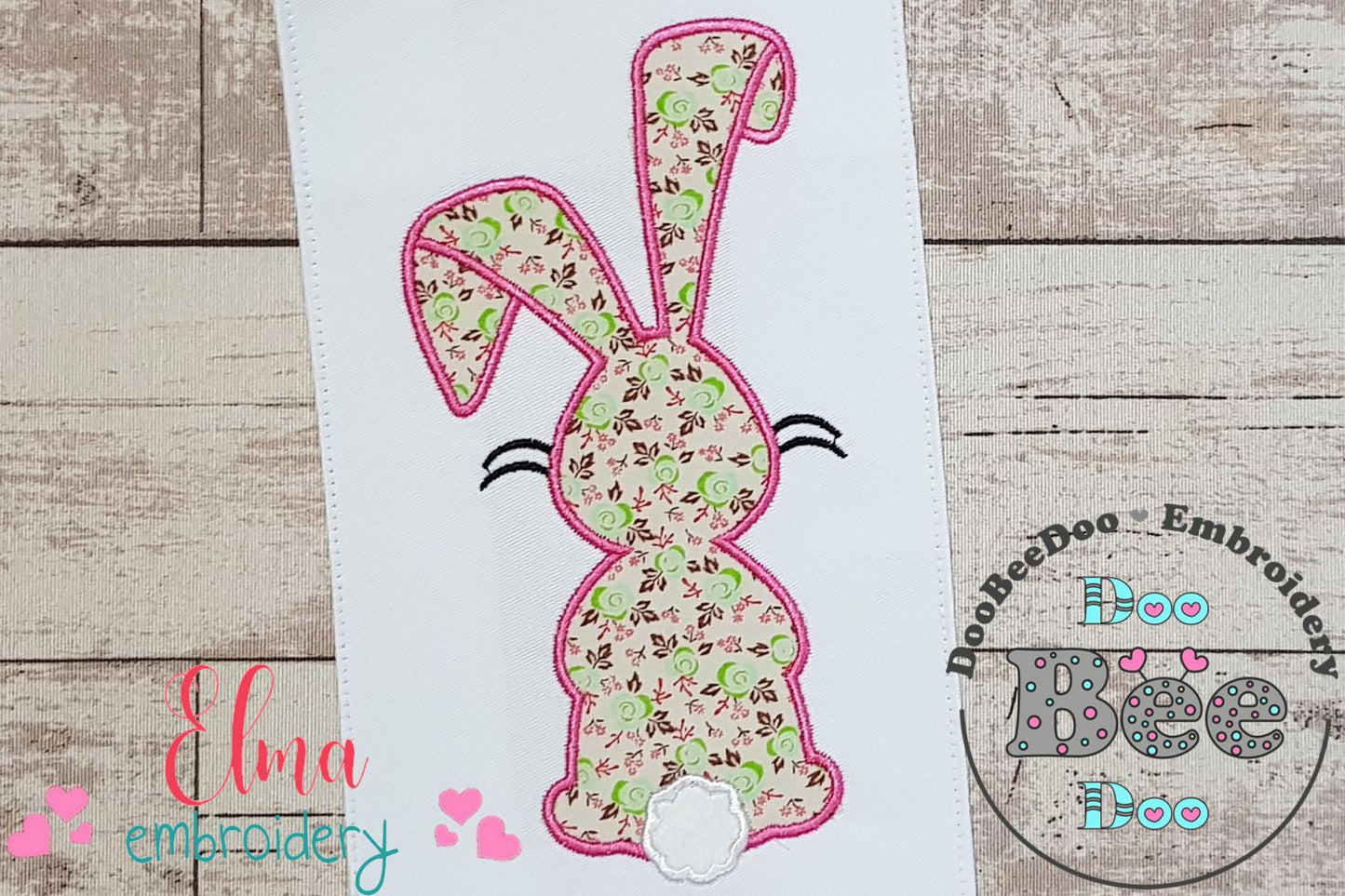 Easter Bunny Silhouette 6 - Applique