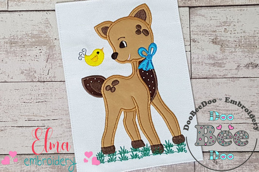 Deer and Bird - Applique