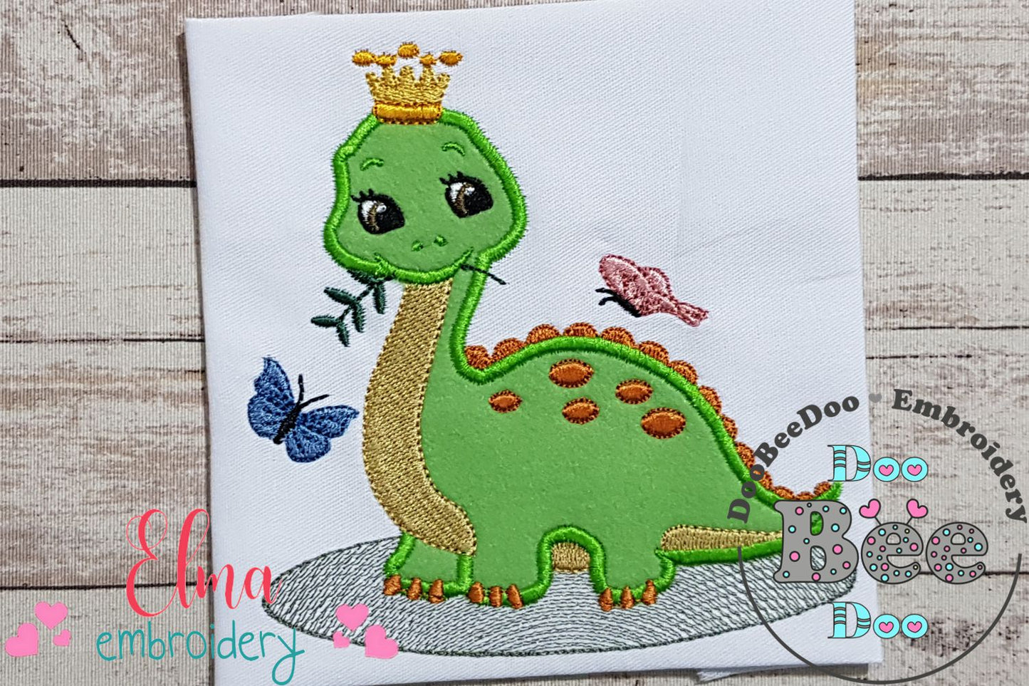 Baby Princess Dinossaur - Applique