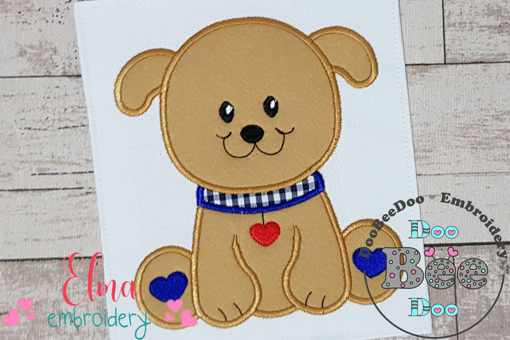 Dog Boy - Applique - Machine Embroidery Design