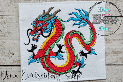 Chinese Dragon - Fill Stitch