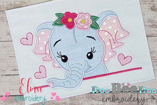 Elephant Girl - Applique