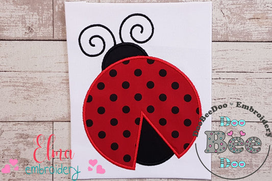 Ladybug - Applique - Machine Embroidery Design