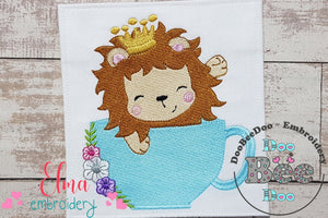 Prince Lion in the Cup - Fill Stitch