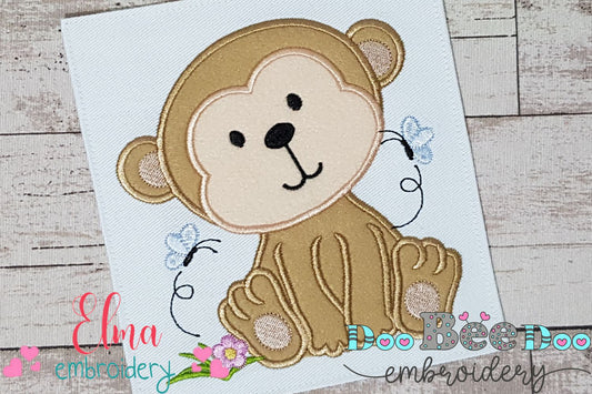 Monkey Boy - Applique Embroidery