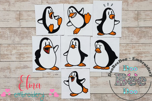 Penguin Collection - Applique - Set of 7 desings
