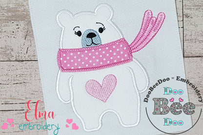 Polar Bear Girl - Applique