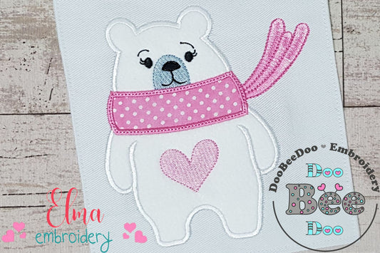 Polar Bear Girl - Applique