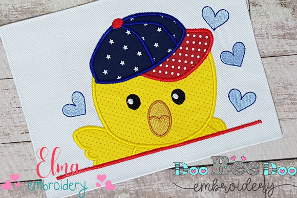 Chick Boy - Applique - Machine Embroidery Design