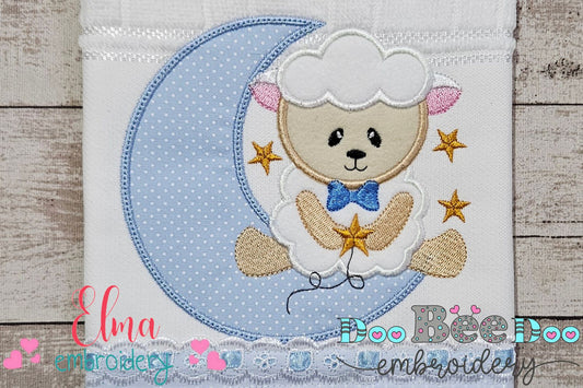 Sheep Boy on the Moon - Applique