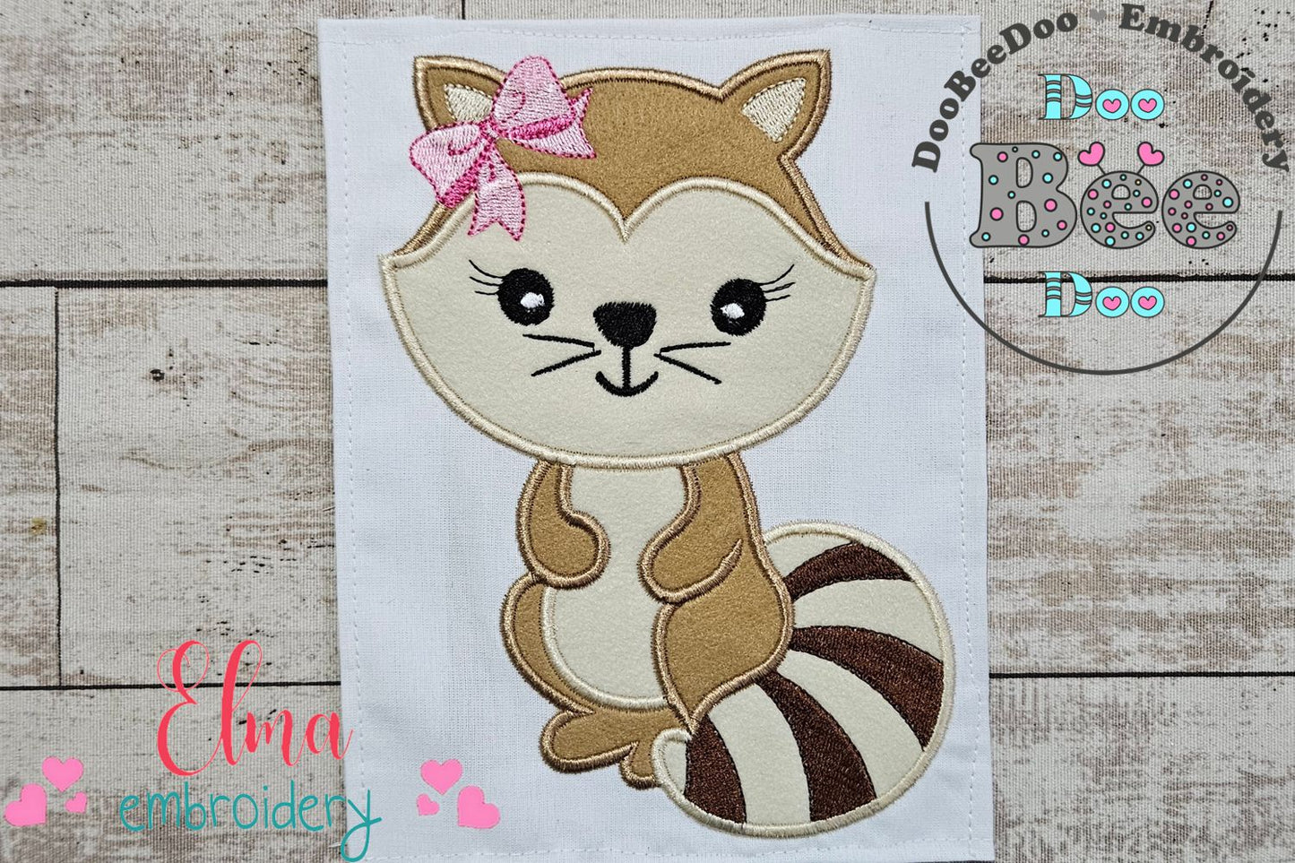 Cute Squirrel Girl - Applique